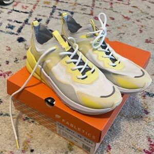 Fabletics yellow workout sneakers